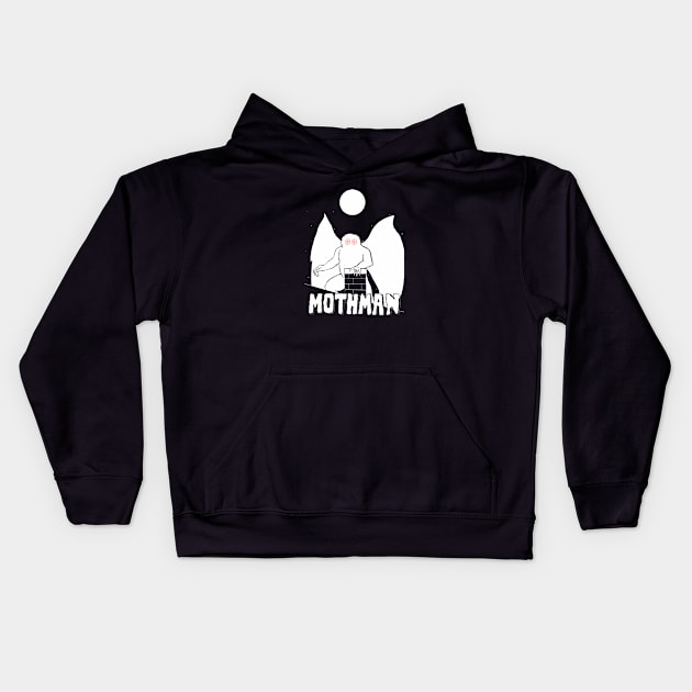 MOTHMAN Kids Hoodie by Dimension9